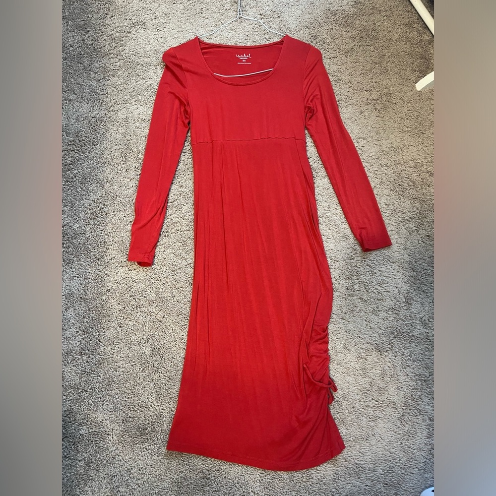 Isabelle red maternity dress size xs